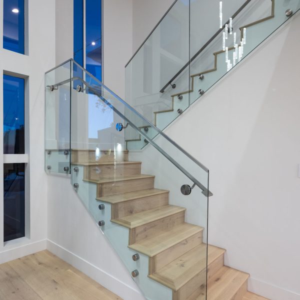 staircase built in a modern home remodel